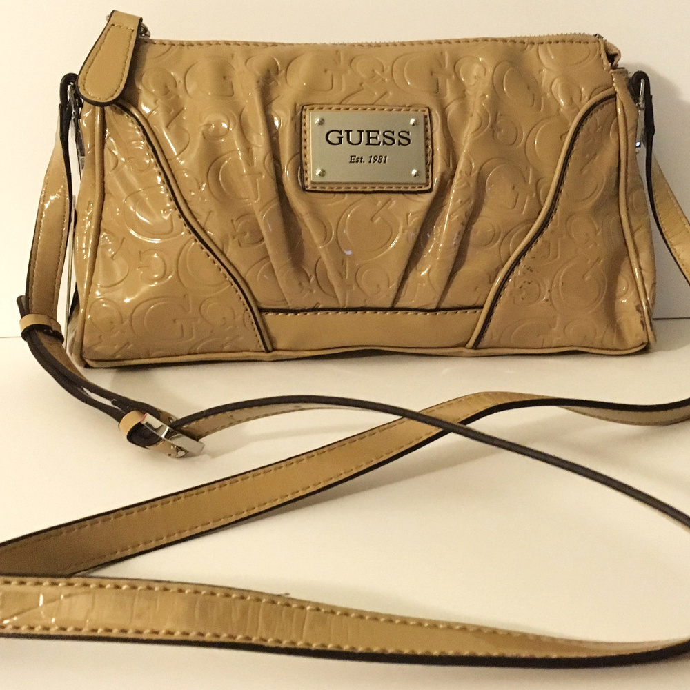 GUESS FIERY Beige cross body bag NWT